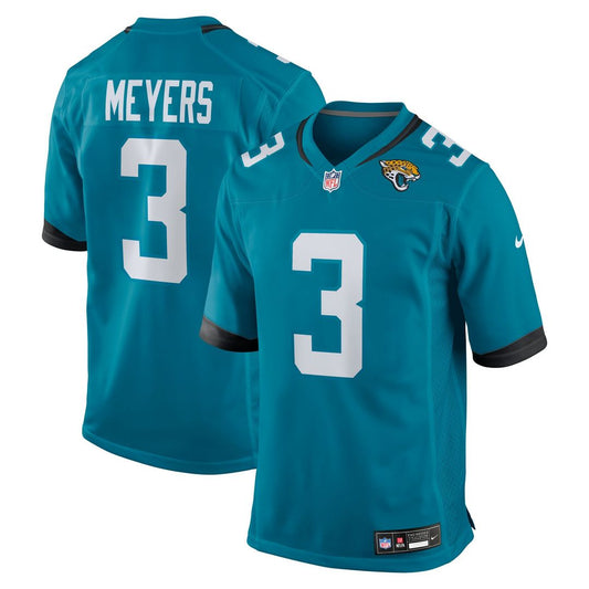 Jakobi Meyers Jacksonville Jaguars Nike Teal Team Game Jersey