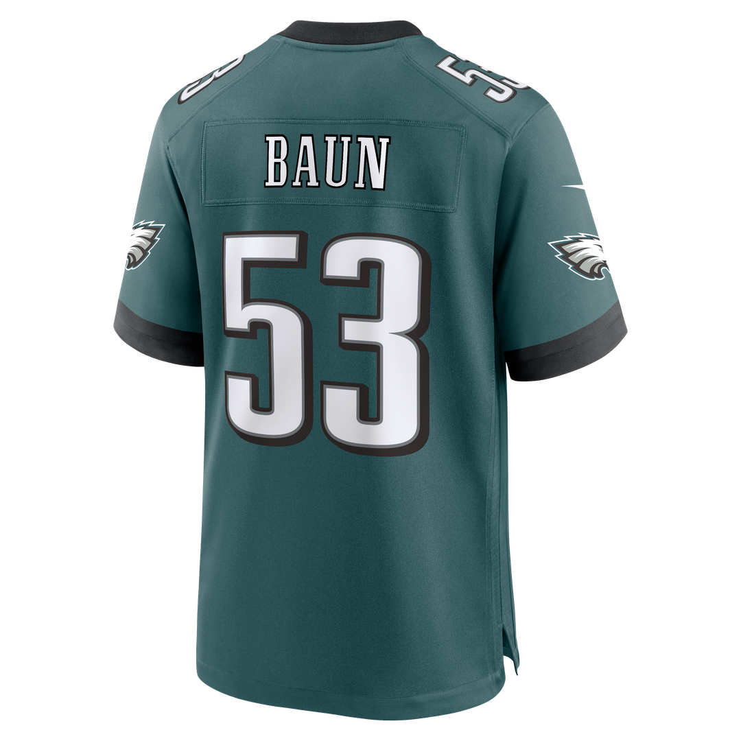 Zack Baun Philadelphia Eagles Nike Midnight Green Team Game Jersey