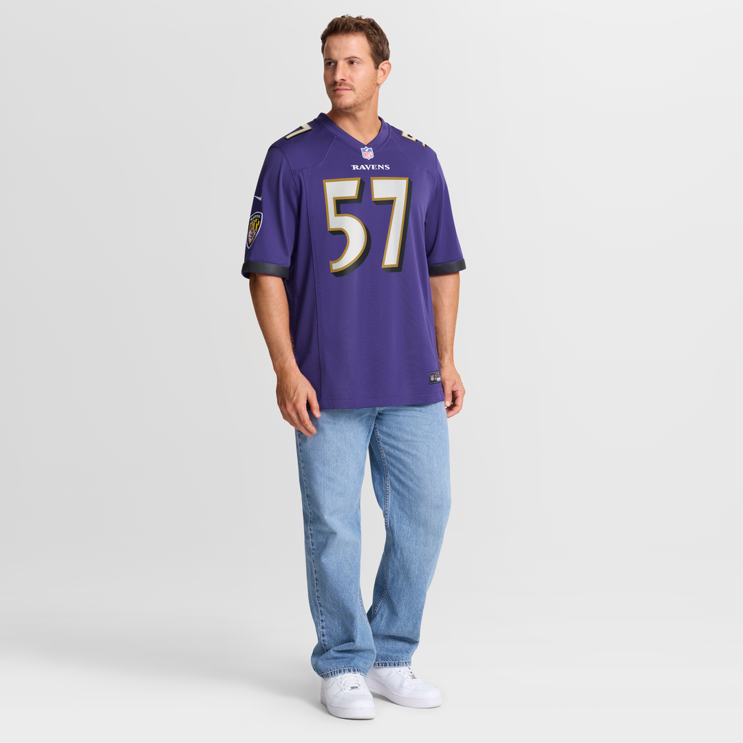 Bart Scott Baltimore Ravens Nike Purple Game Retired Player Jersey