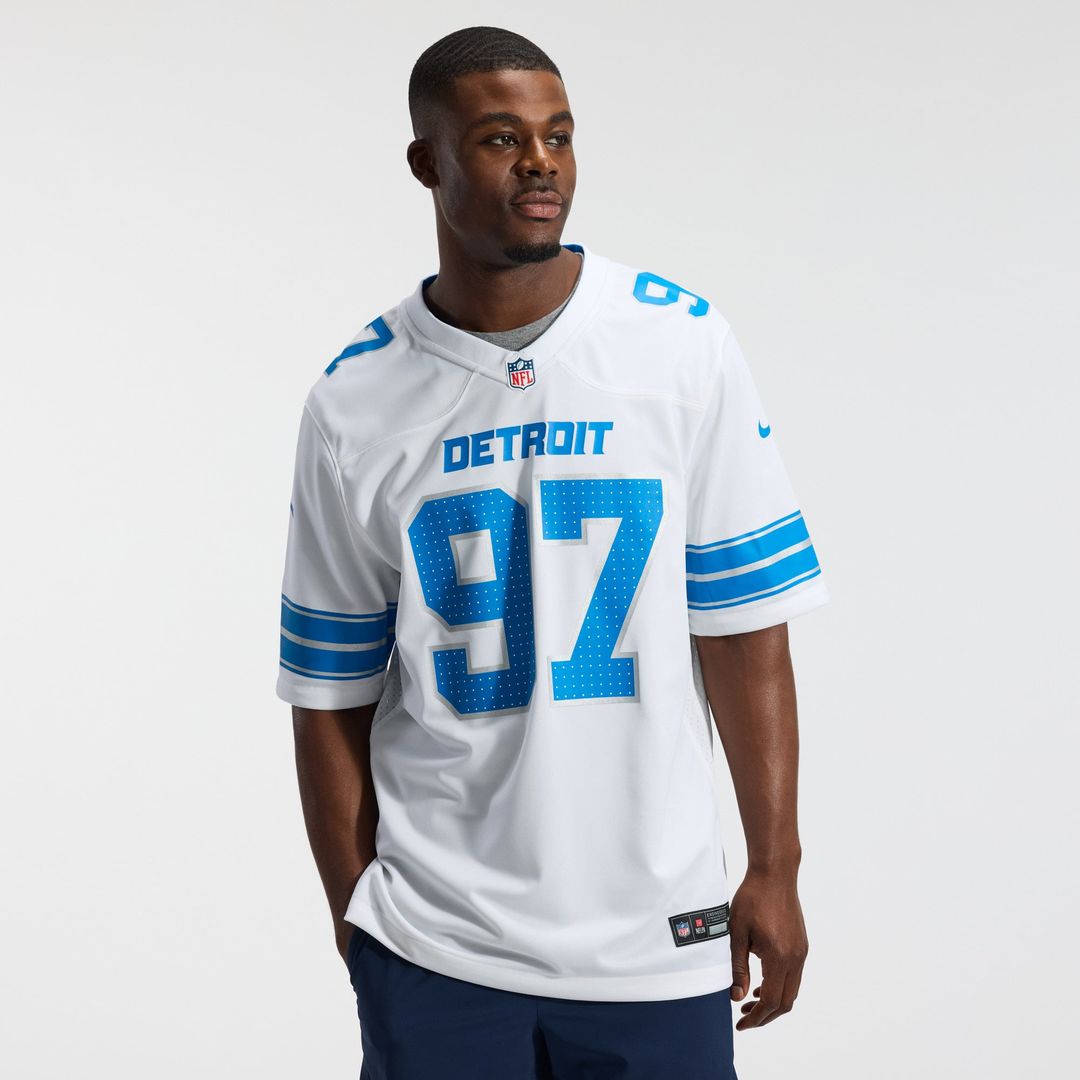 Aidan Hutchinson Detroit Lions Nike White Game Jersey