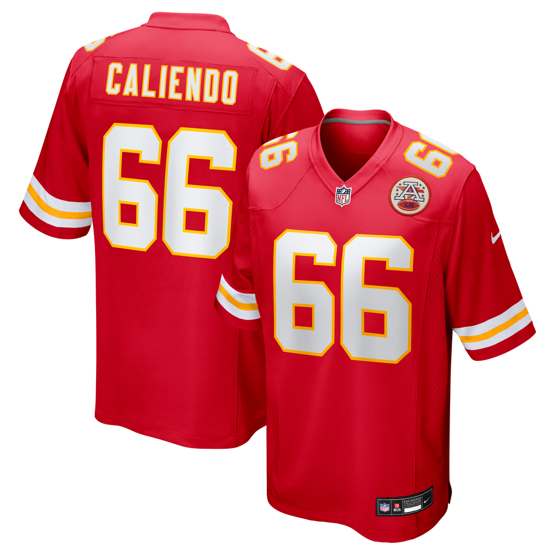 Mike Caliendo Kansas City Chiefs Nike Red Game Player Jersey