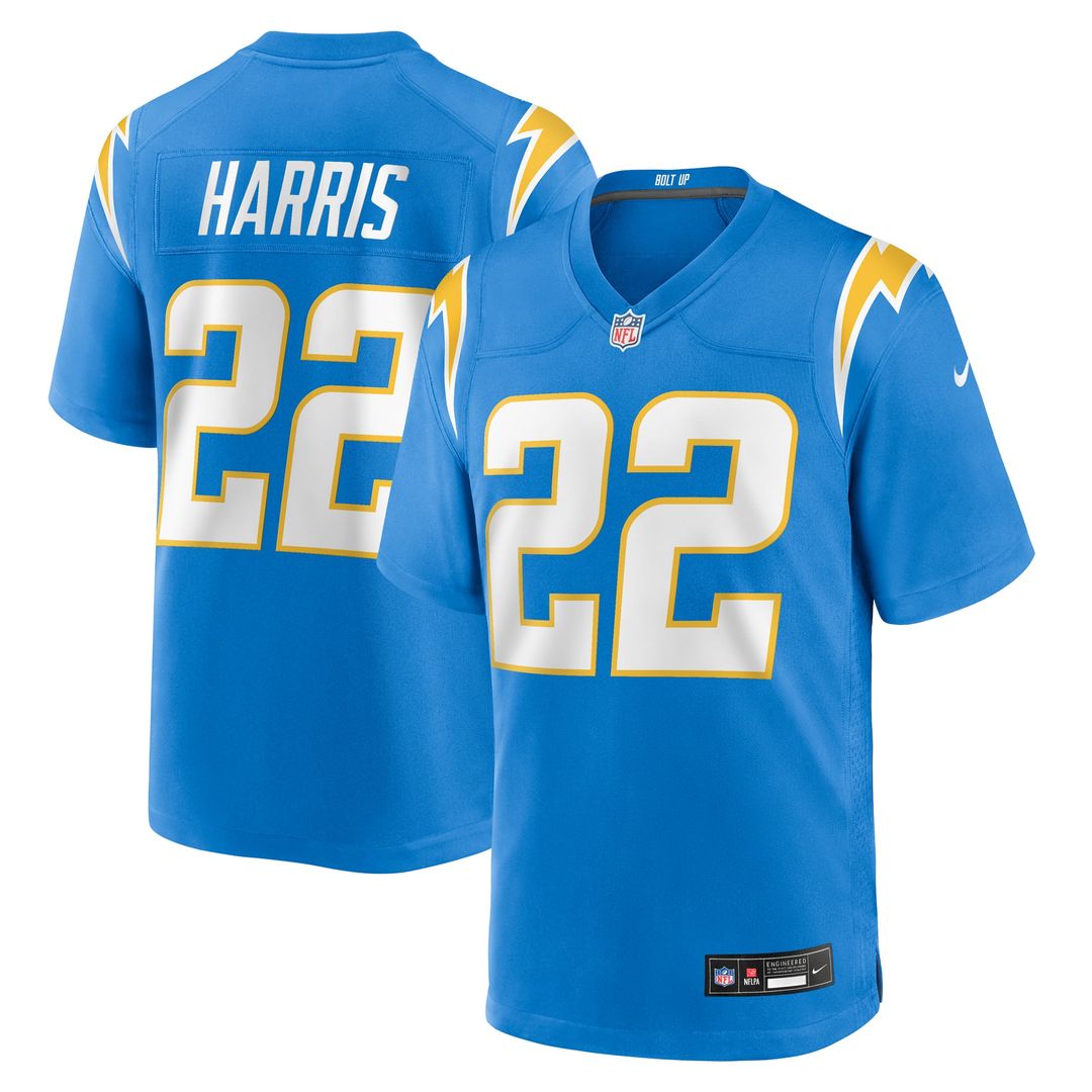 Najee Harris Los Angeles Chargers Nike Powder Blue Game Player Jersey