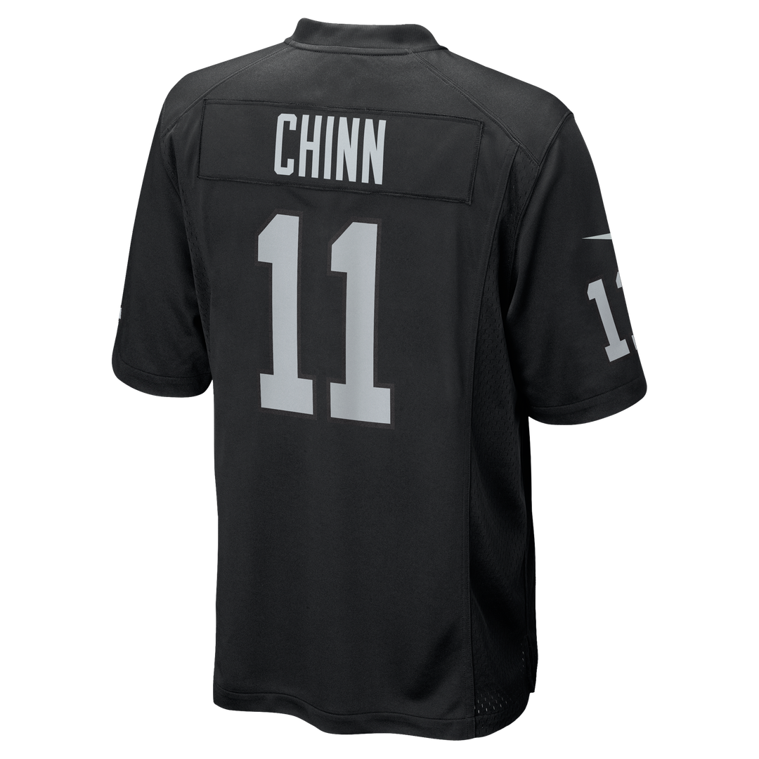 Jeremy Chinn Las Vegas Raiders Nike Black Team Game Jersey