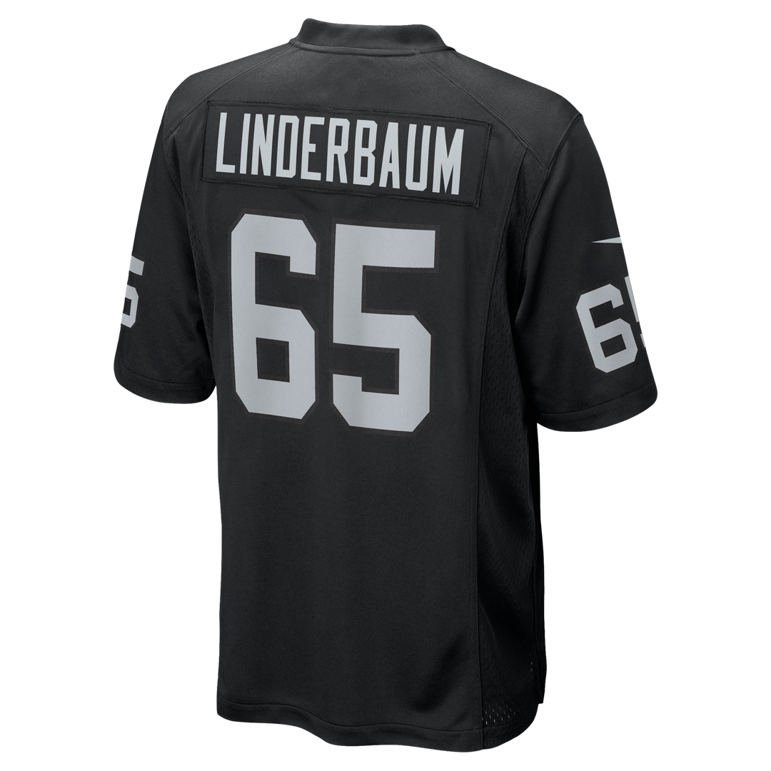Tyler Linderbaum Las Vegas Raiders Nike Black Team Game Jersey