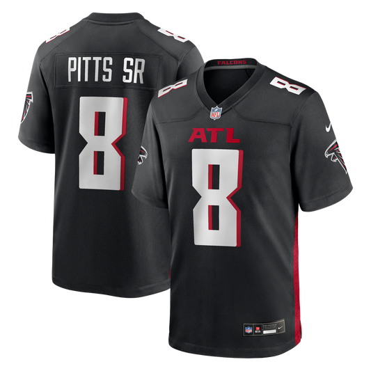 Kyle Pitts Sr. Atlanta Falcons Nike Black Team Game Jersey