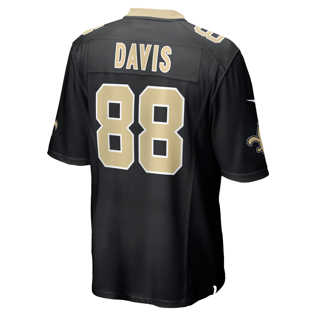 Shaquan Davis New Orleans Saints Nike Black Game Jersey