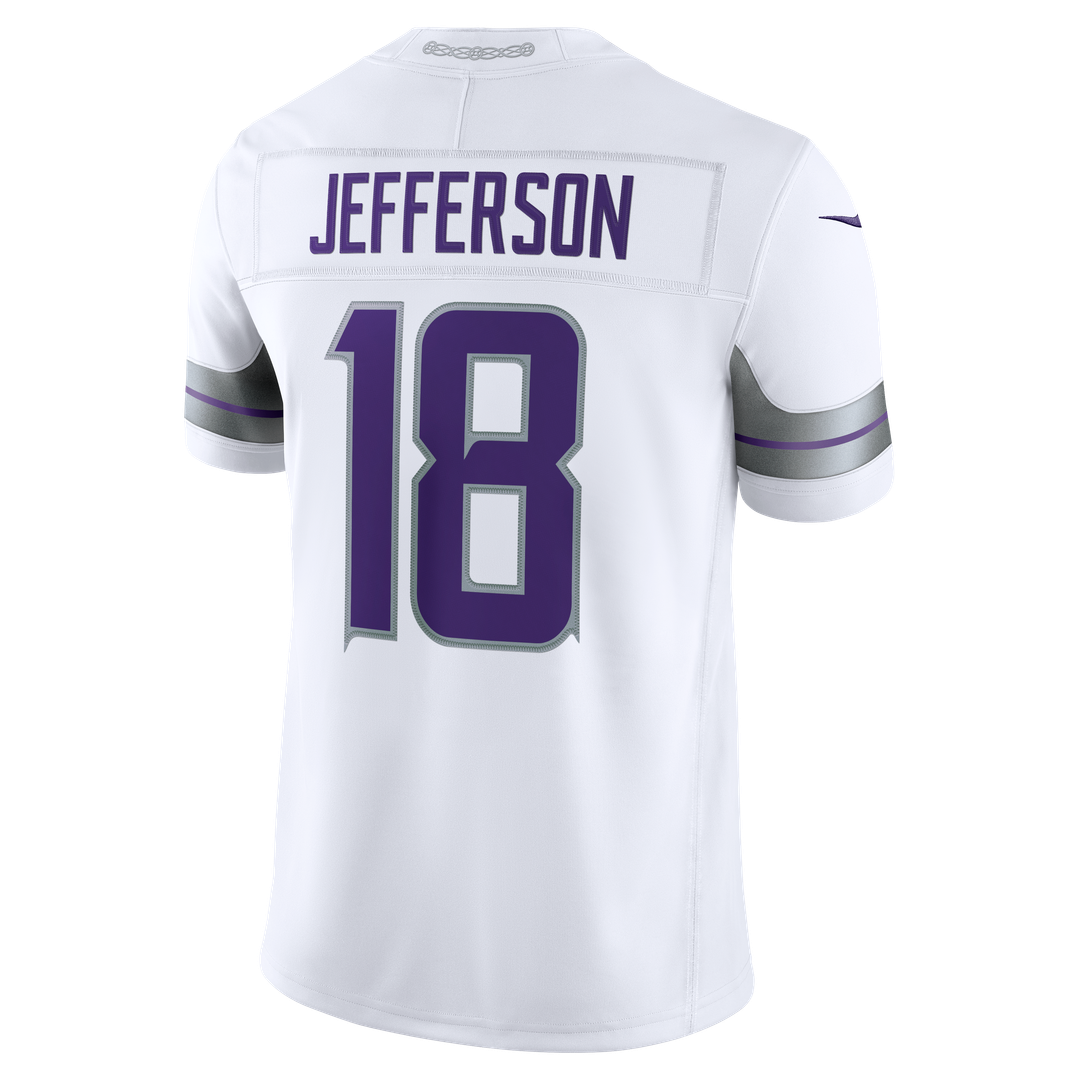 Justin Jefferson Minnesota Vikings Nike White Alternate Vapor F.U.S.E. Stitched Limited Jersey