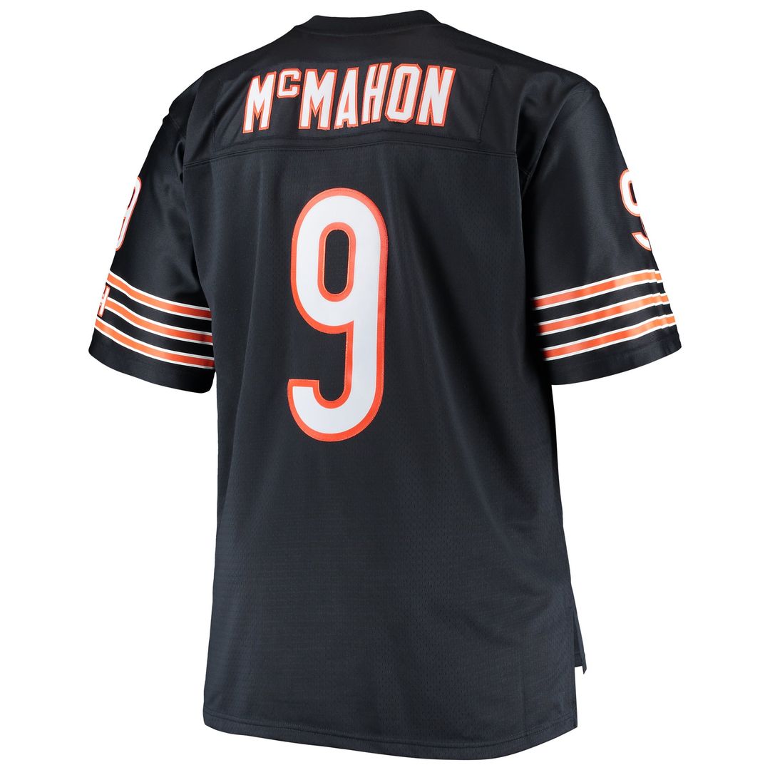 Jim McMahon Chicago Bears Mitchell & Ness Navy Big & Tall 1985 Retired Player Replica Jersey