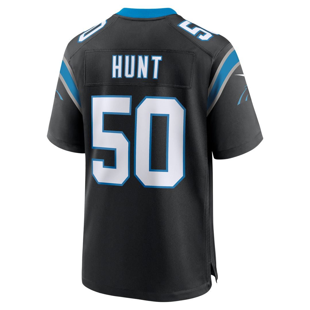 Robert Hunt Carolina Panthers Nike Black Game Jersey