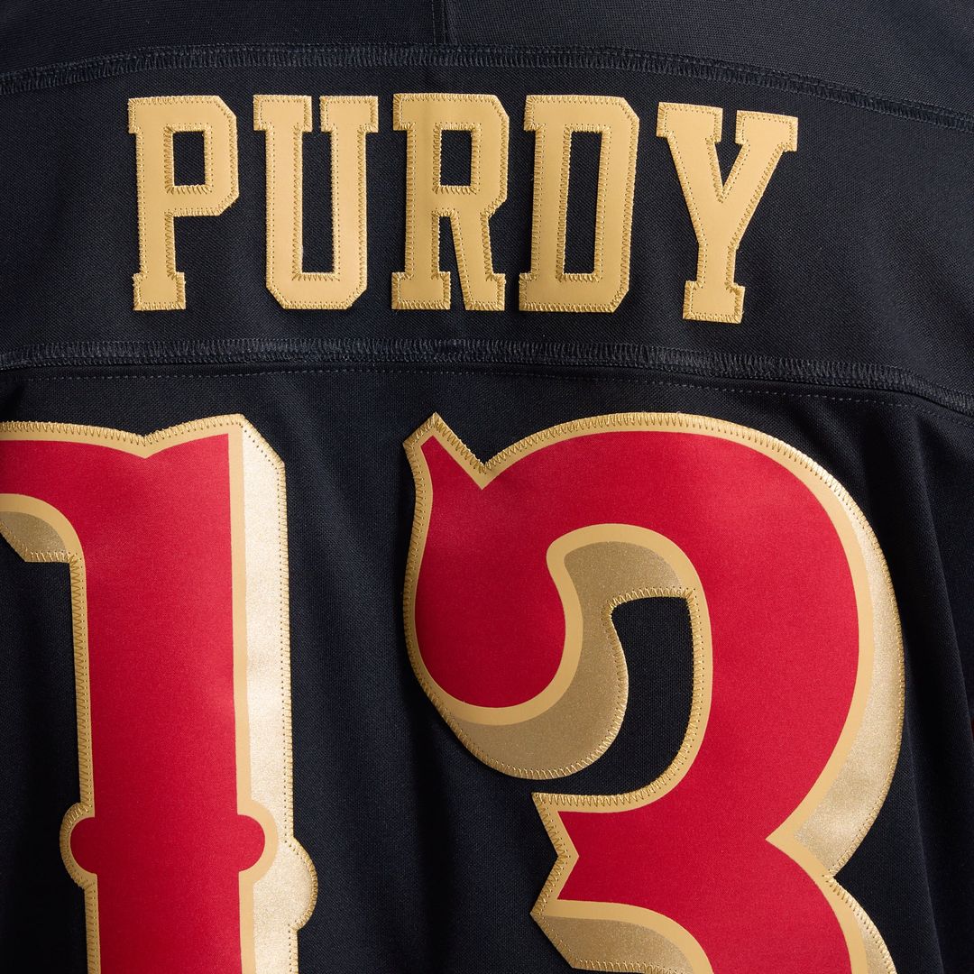 Brock Purdy San Francisco 49ers Nike Black Rivalries Collection Stitched Limited Jersey