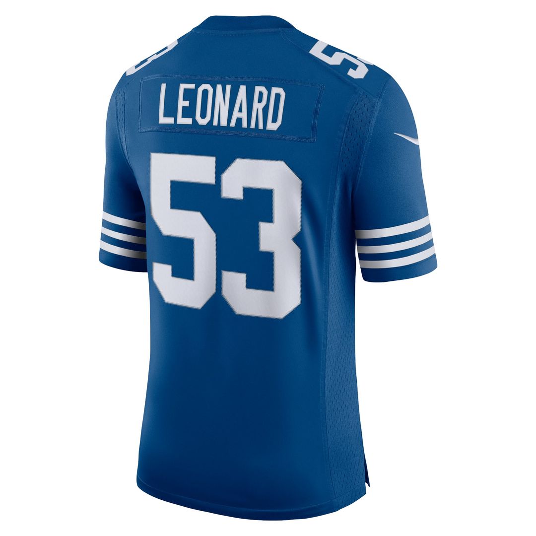 Darius Leonard Indianapolis Colts Nike Royal Alternate Vapor Limited Jersey