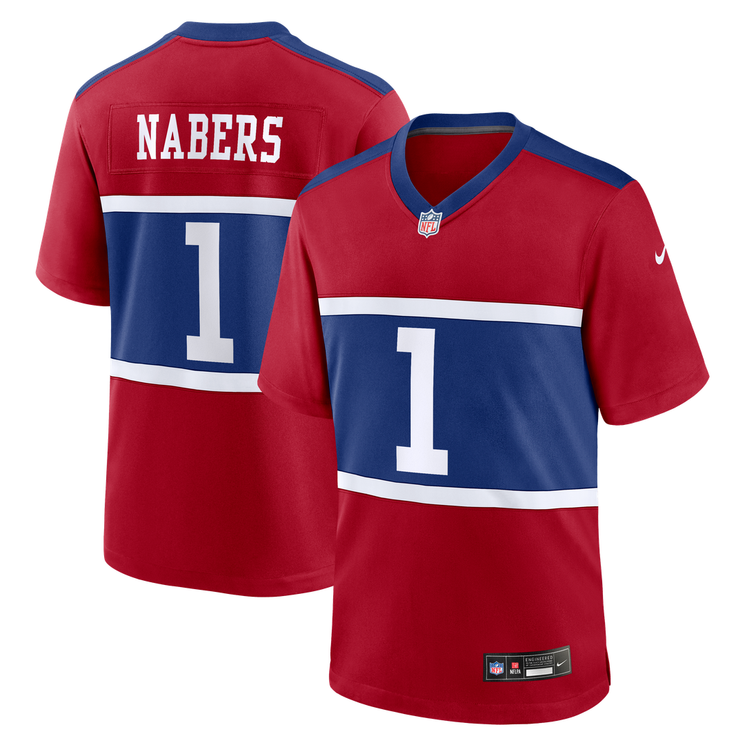Malik Nabers New York Giants Nike Royal Player Game Jersey