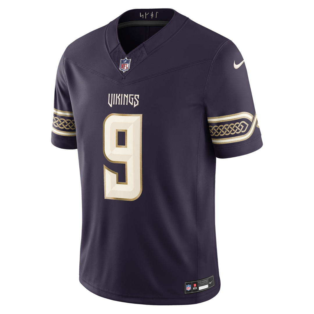 J.J. McCarthy Minnesota Vikings Nike Purple 2026 Rivalries Collection Stitched Limited Jersey