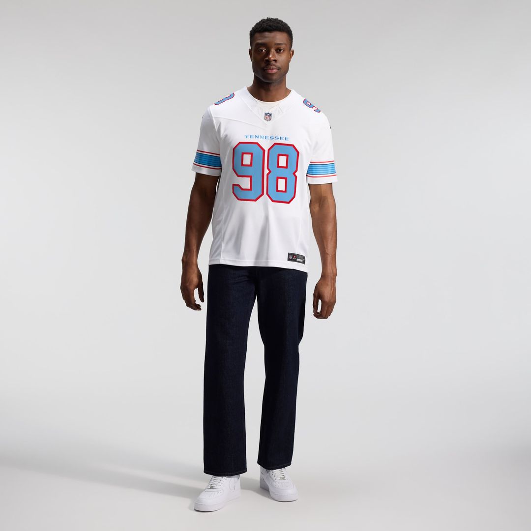 Jeffery Simmons Tennessee Titans Nike White Vapor F.U.S.E. Stitched Limited Jersey