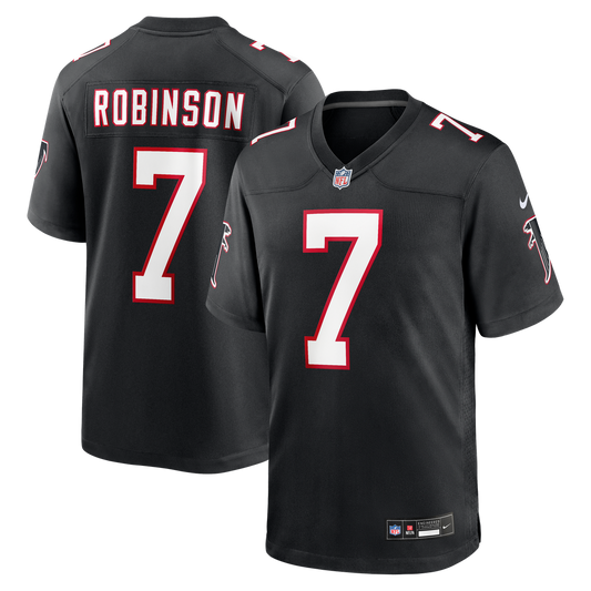 Bijan Robinson Atlanta Falcons Nike Black Throwback Game Jersey