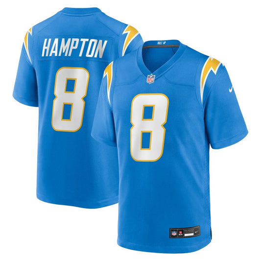 Omarion Hampton Los Angeles Chargers Nike Powder Blue Game Player Jersey