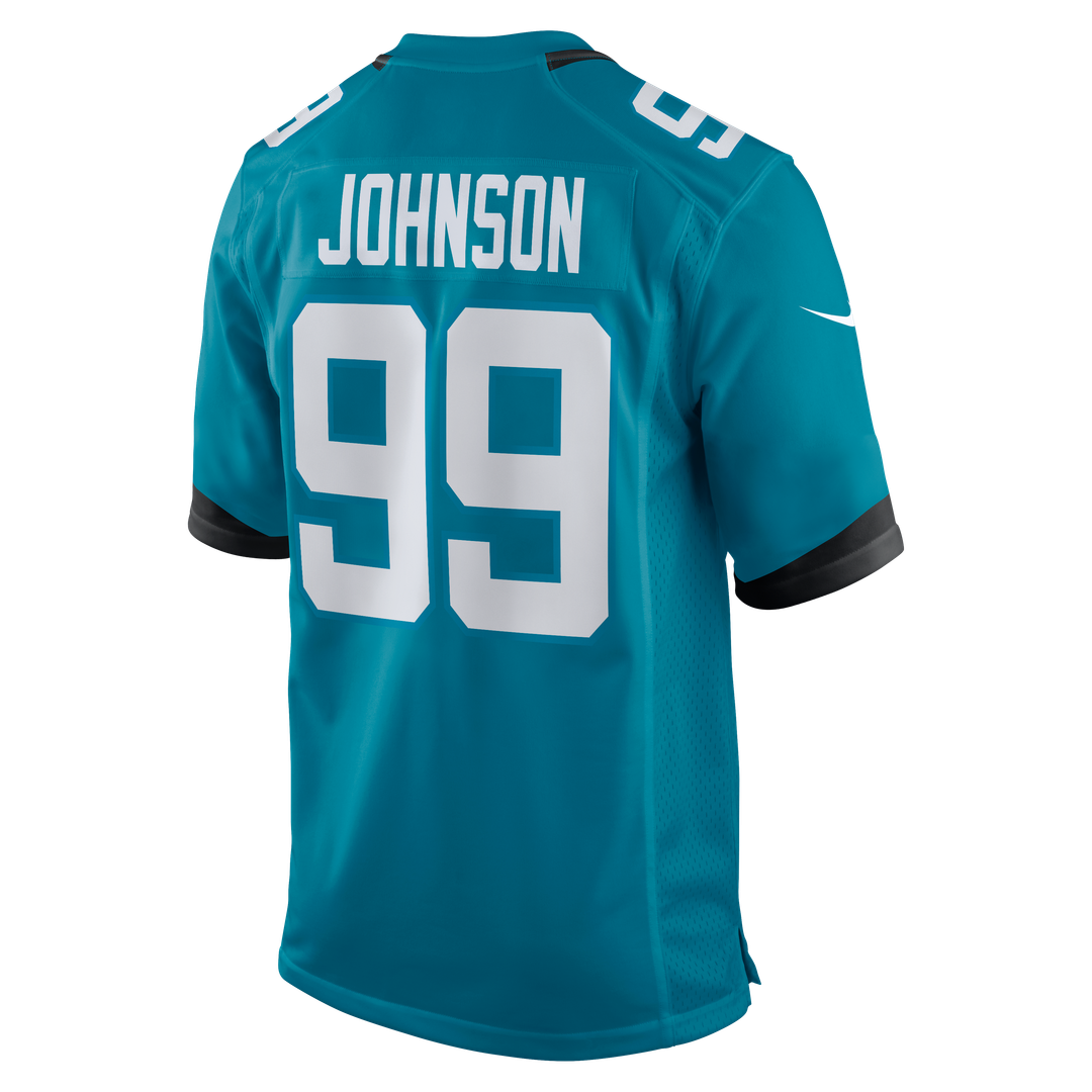Austin Johnson Jacksonville Jaguars Nike Teal Team Game Jersey