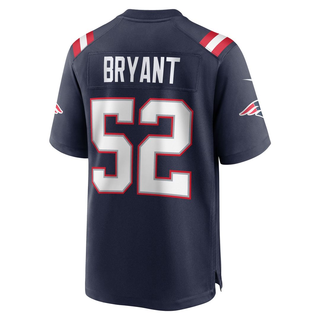 Marcus Bryant New England Patriots Nike Navy Team Game Jersey