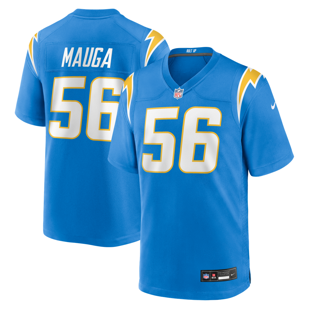Kanai Mauga Los Angeles Chargers Nike Powder Blue Team Game Jersey