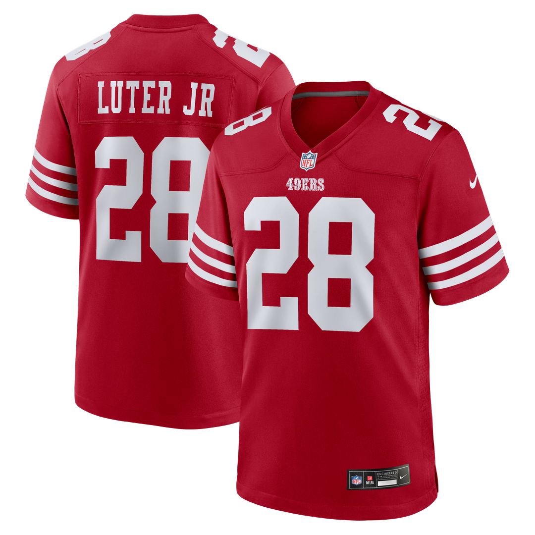 Darrell Luter Jr. San Francisco 49ers Nike Scarlet Game Jersey