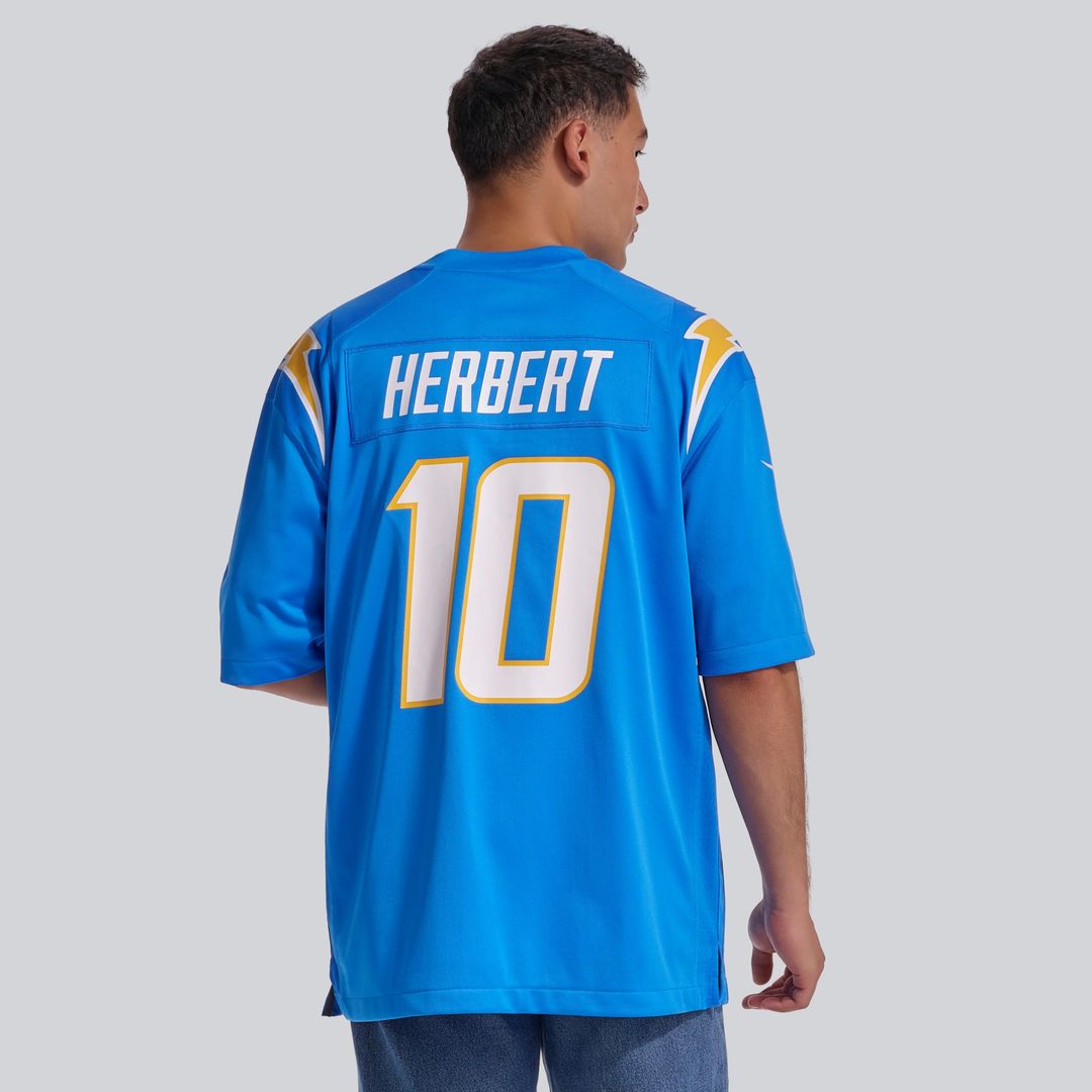 Justin Herbert Los Angeles Chargers Nike Powder Blue Player Game Jersey