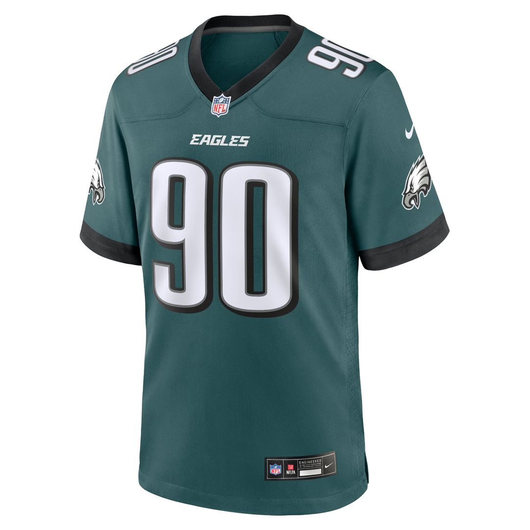 Jordan Davis Philadelphia Eagles Nike Midnight Green Team Game Jersey