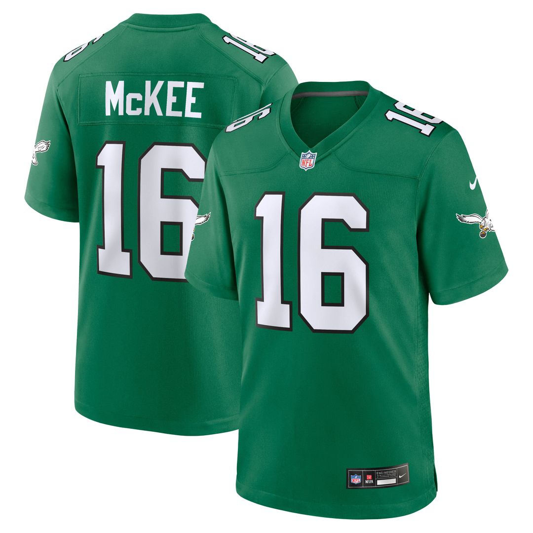 Tanner McKee Philadelphia Eagles Nike Kelly Green Alternate Game Jersey