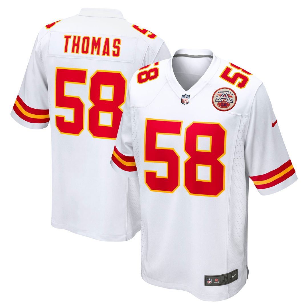 Derrick Thomas Kansas City Chiefs Nike White Retired Player Game Jersey