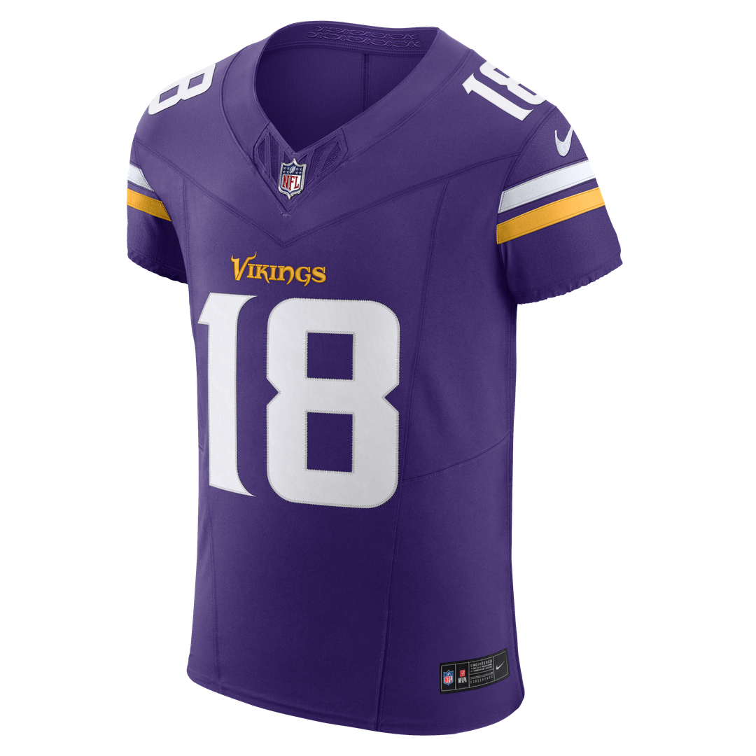Justin Jefferson Minnesota Vikings Nike Purple Team Vapor F.U.S.E. Elite Jersey