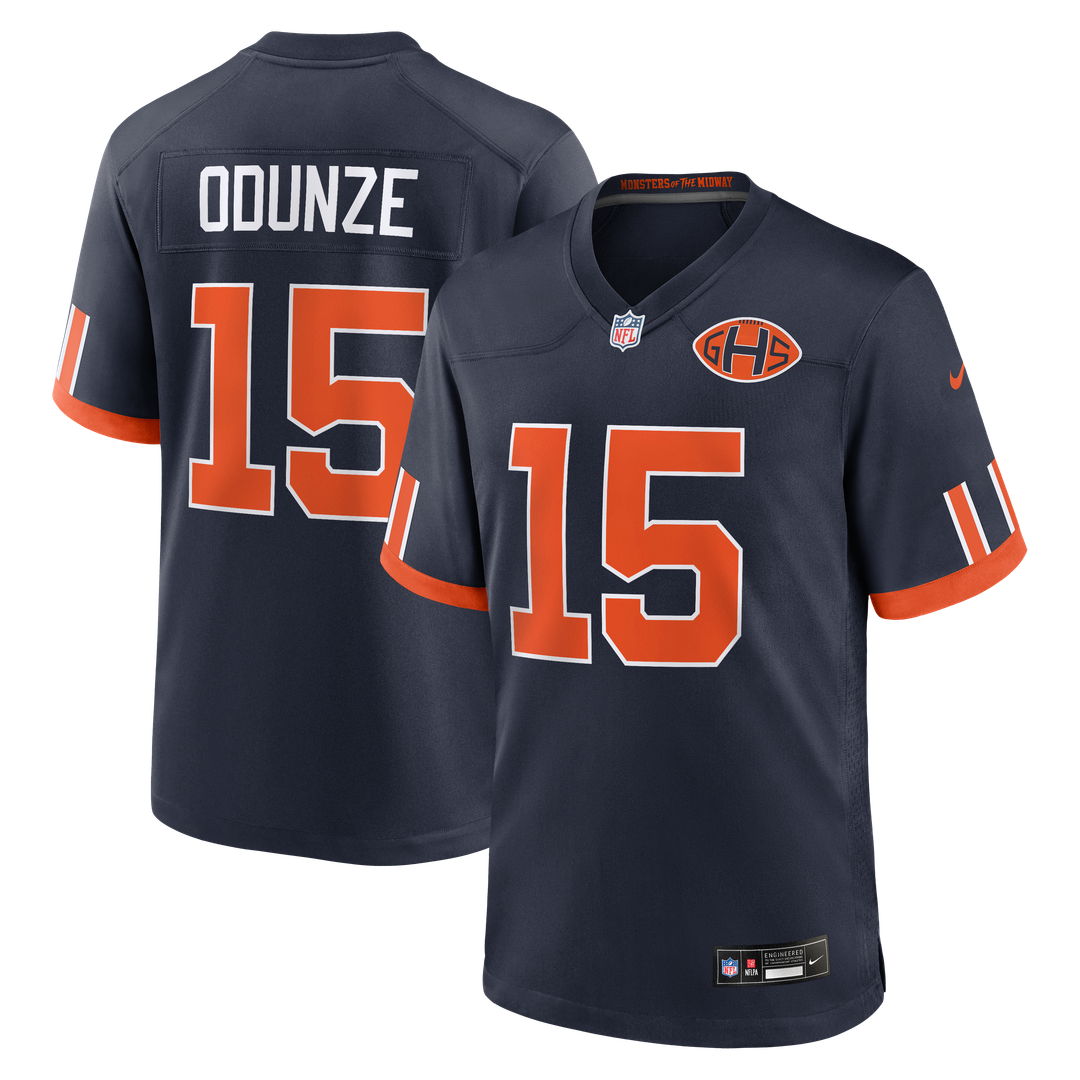 Rome Odunze Chicago Bears Nike Navy 2026 Rivalries Collection Game Jersey