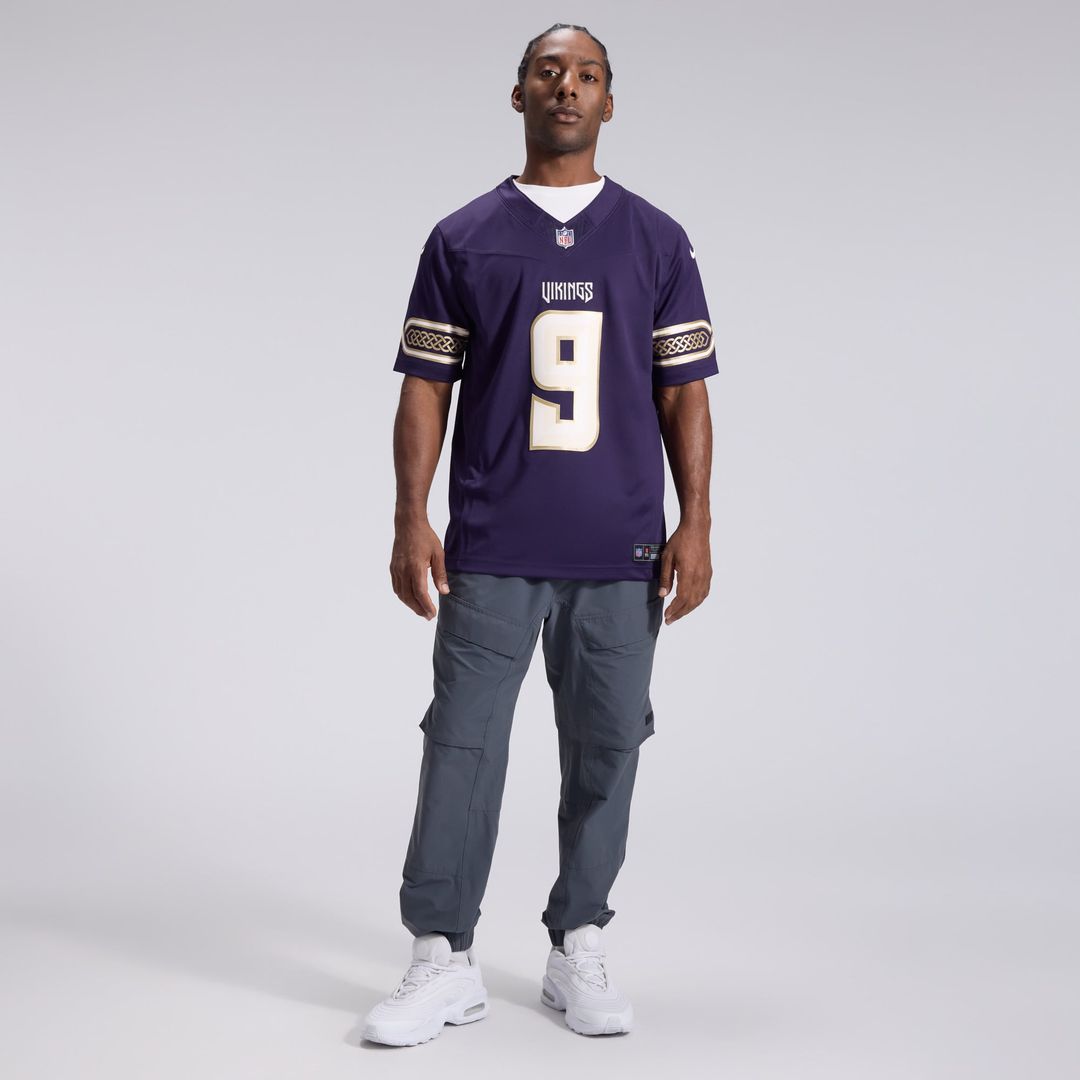 J.J. McCarthy Minnesota Vikings Nike Purple 2026 Rivalries Collection Stitched Limited Jersey