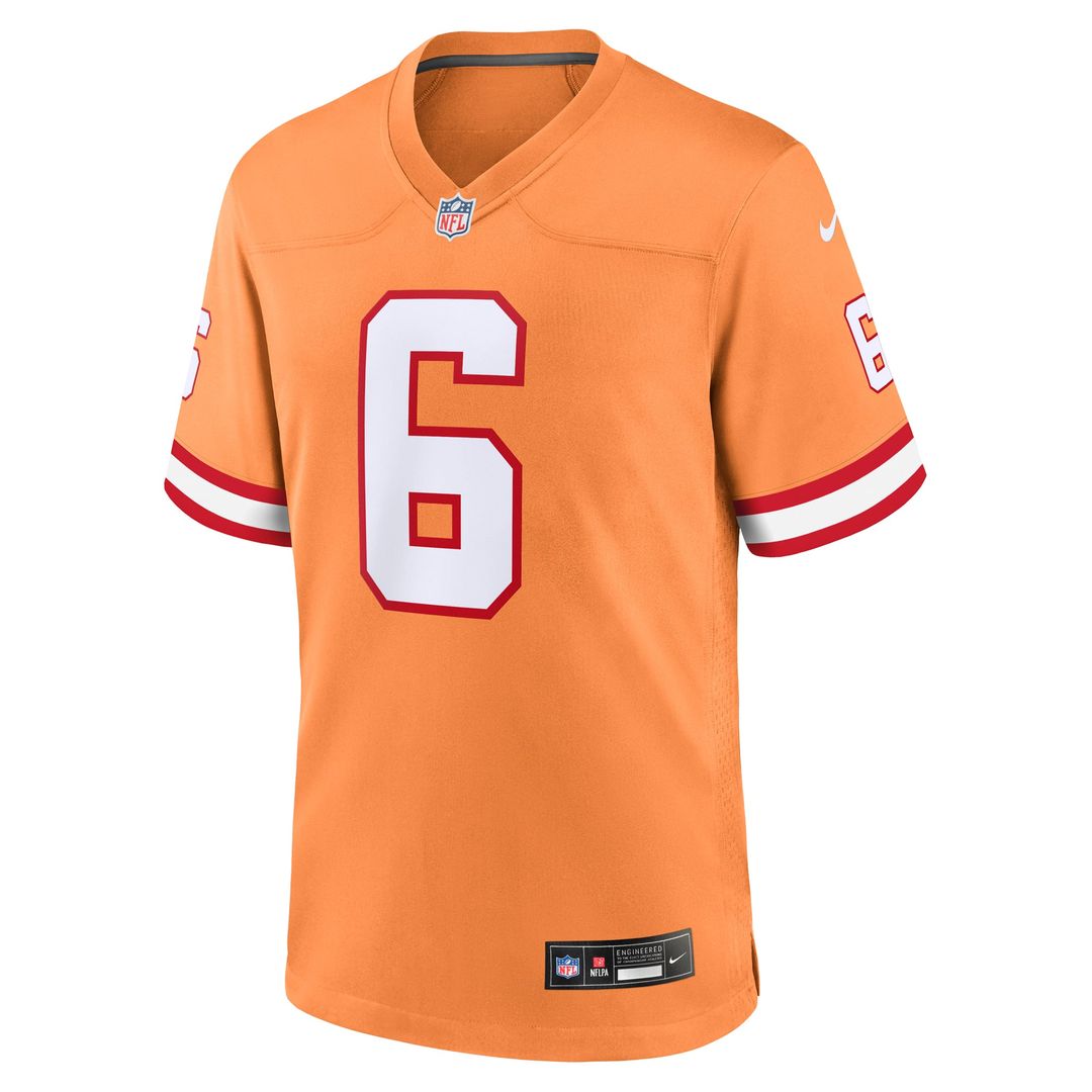 Baker Mayfield Tampa Bay Buccaneers Nike Orange Throwback Game Jersey