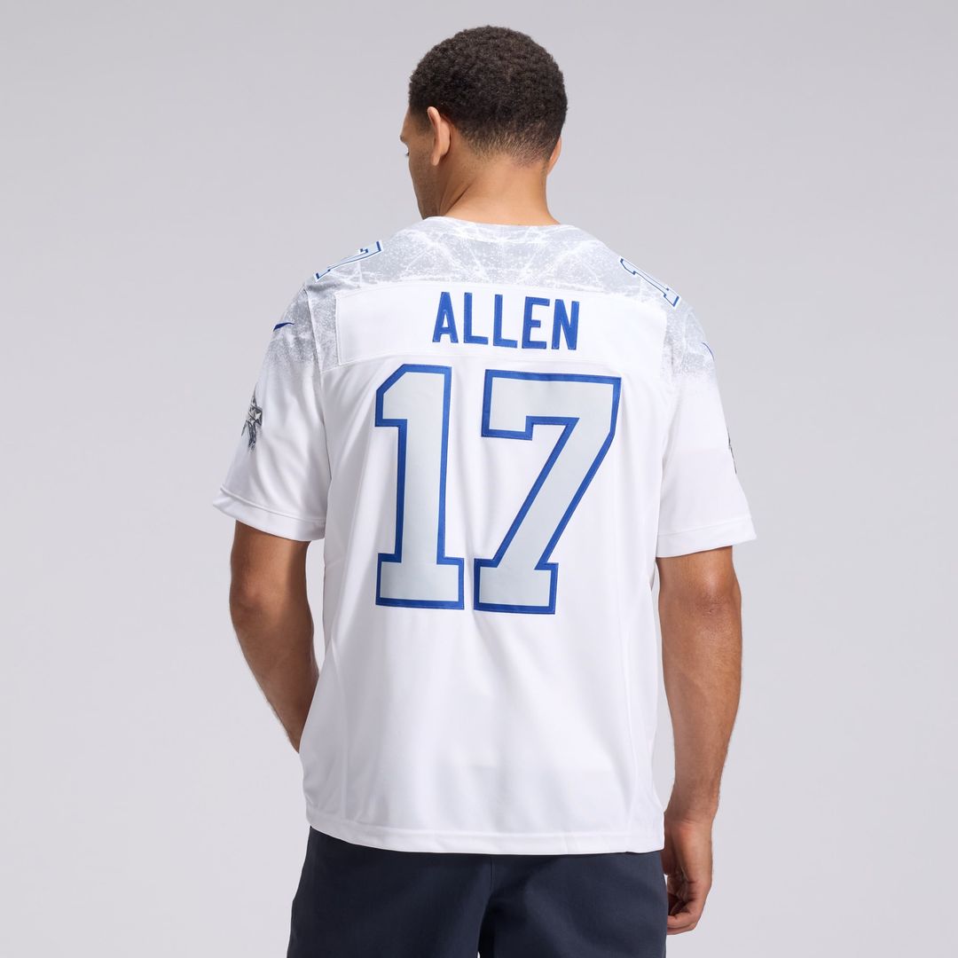 Josh Allen Buffalo Bills Nike White Rivalries Collection Stitched Limited Jersey