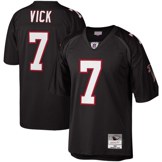 Michael Vick Atlanta Falcons Mitchell & Ness Black Legacy Replica Jersey