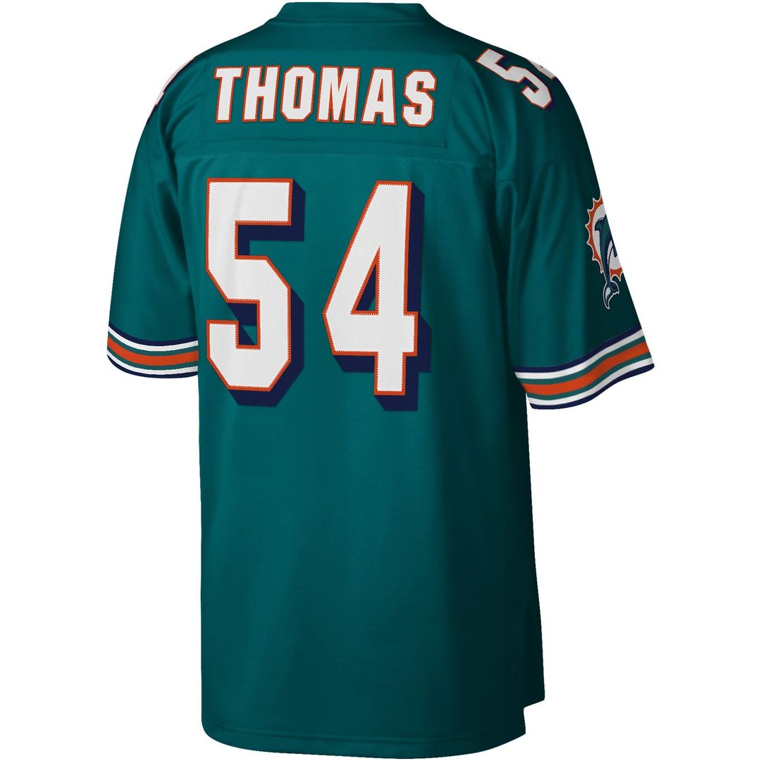 Zach Thomas Miami Dolphins Mitchell & Ness Aqua Legacy Replica Jersey