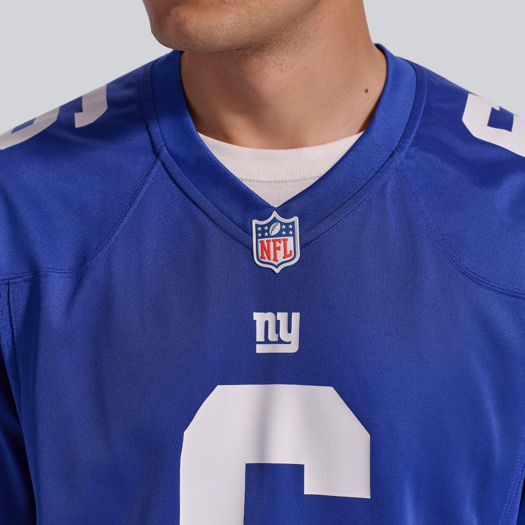 Jaxson Dart New York Giants Nike Royal Team Game Jersey