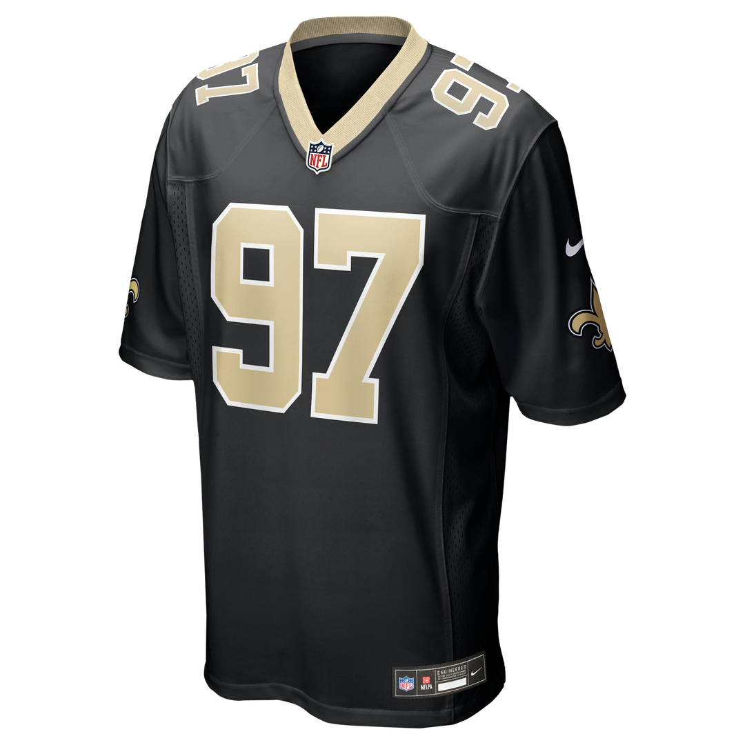 Khristian Boyd New Orleans Saints Nike Black Game Jersey