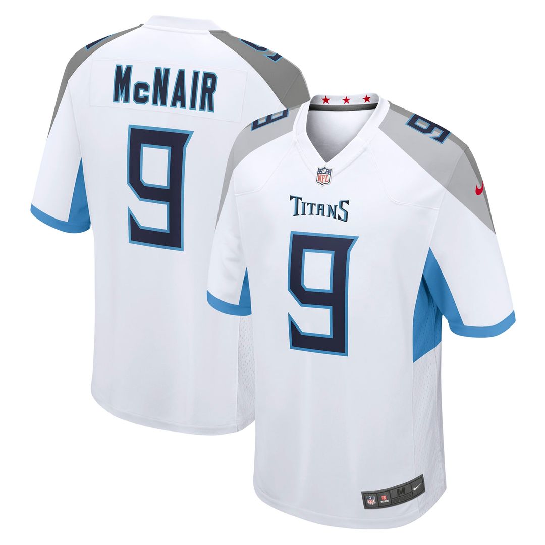 Steve McNair Tennessee Titans Nike White Retired Player Game Jersey