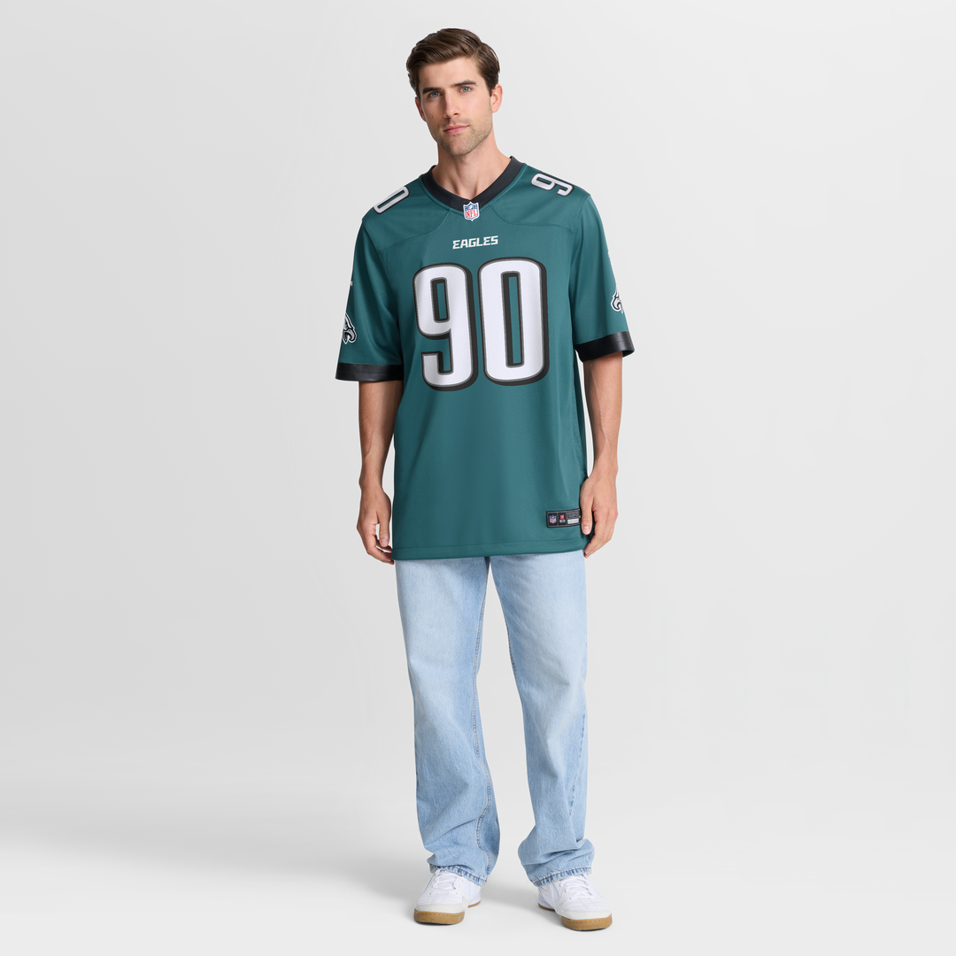 Jordan Davis Philadelphia Eagles Nike Midnight Green Team Game Jersey