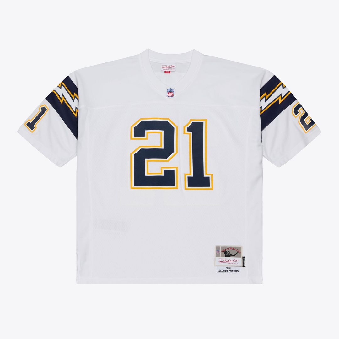LaDainian Tomlinson San Diego Chargers Mitchell & Ness White 2001 Legacy Replica Player Jersey