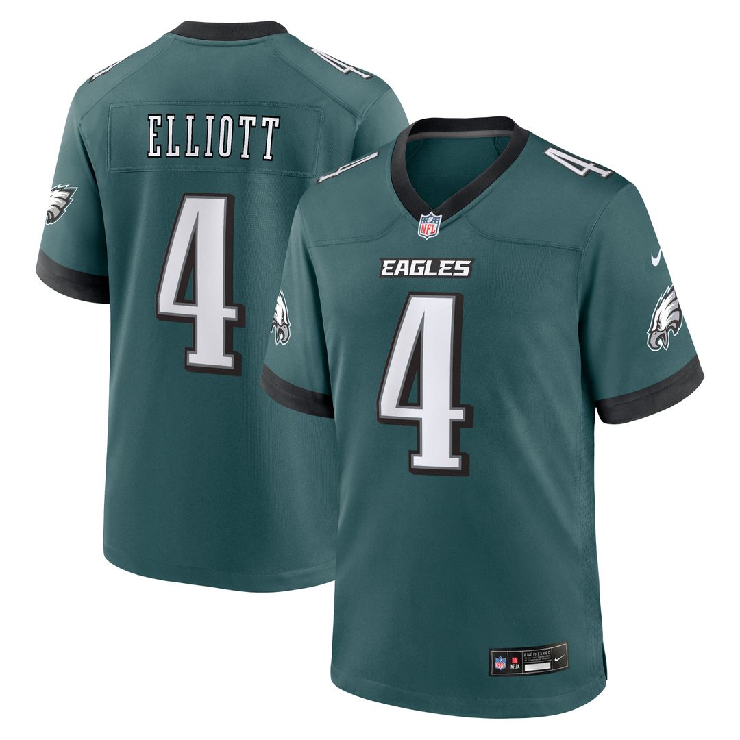 Jake Elliott Philadelphia Eagles Nike Midnight Green Team Game Jersey
