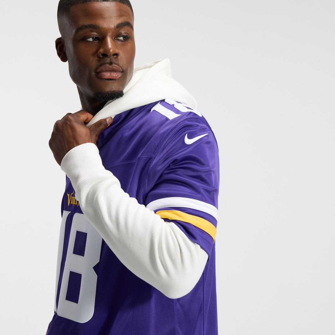Justin Jefferson Minnesota Vikings Nike White Alternate Vapor F.U.S.E. Stitched Limited Jersey