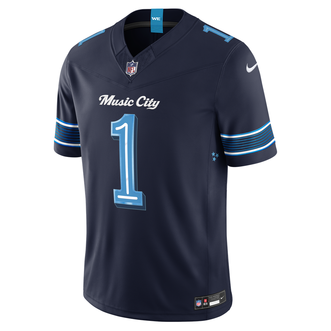 Cameron Ward Tennessee Titans Nike Navy 2026 Rivalries Collection Stitched Limited Jersey