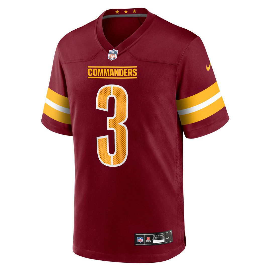 Will Harris Washington Commanders Nike Burgundy Team Game Jersey
