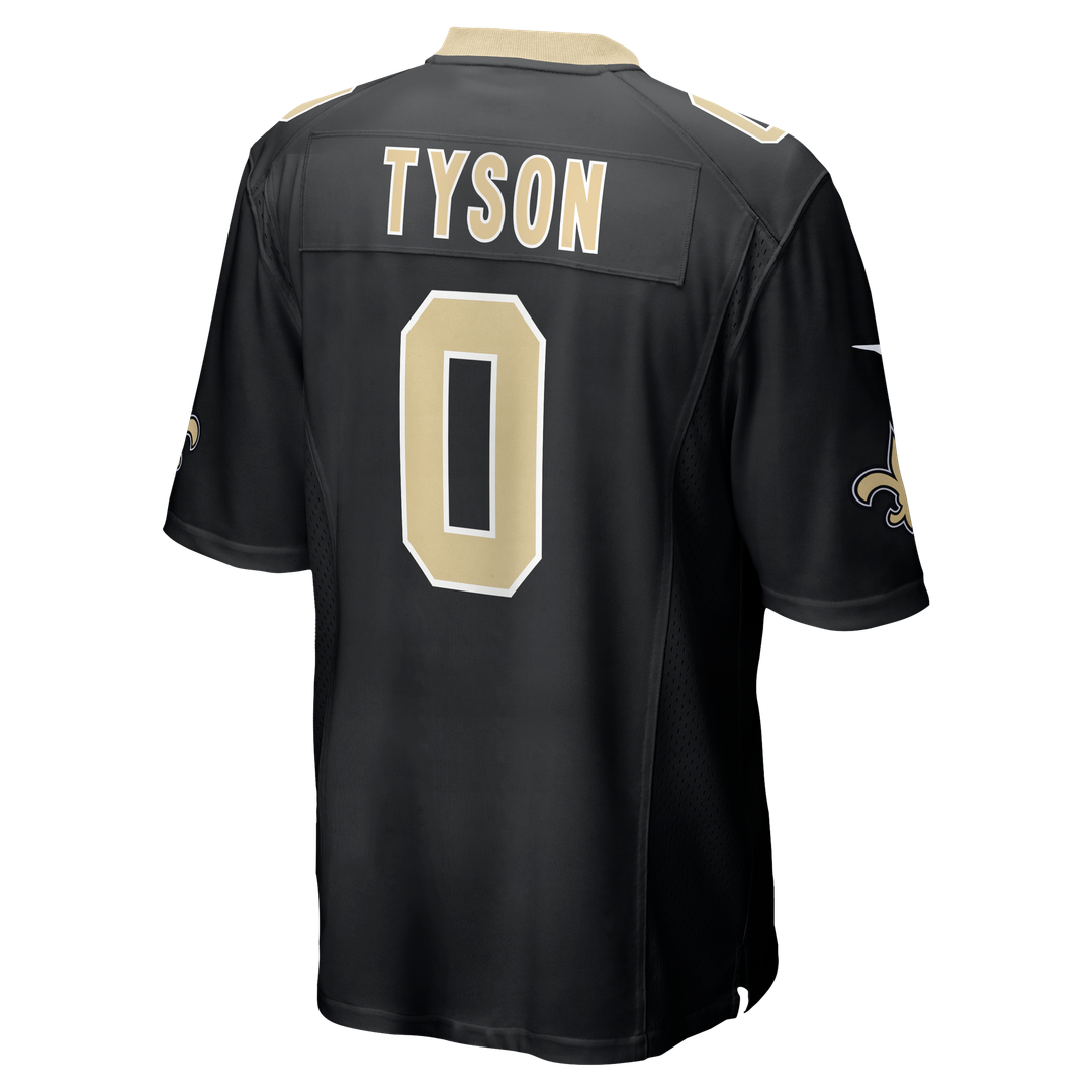 Jordyn Tyson New Orleans Saints Nike Black Team Game Jersey