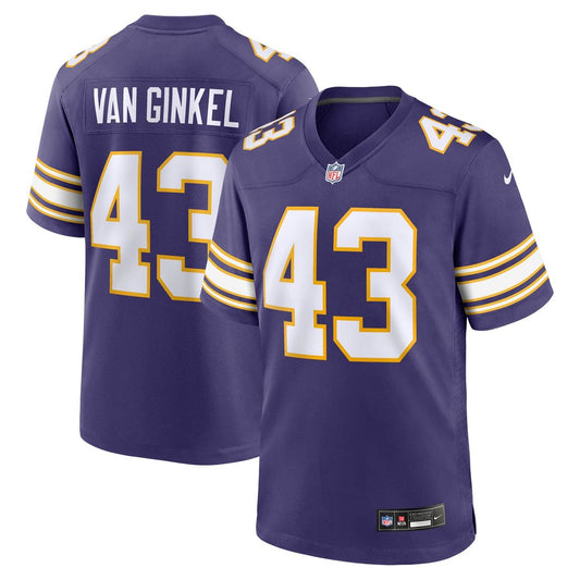 Andrew Van Ginkel Minnesota Vikings Nike Purple Alternate Game Jersey