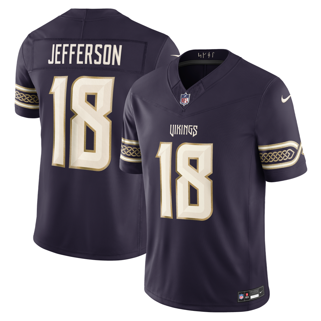 Justin Jefferson Minnesota Vikings Nike Purple 2026 Rivalries Collection Stitched Limited Jersey