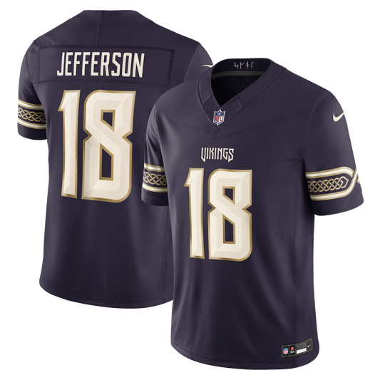 Justin Jefferson Minnesota Vikings Nike Purple 2026 Rivalries Collection Stitched Limited Jersey