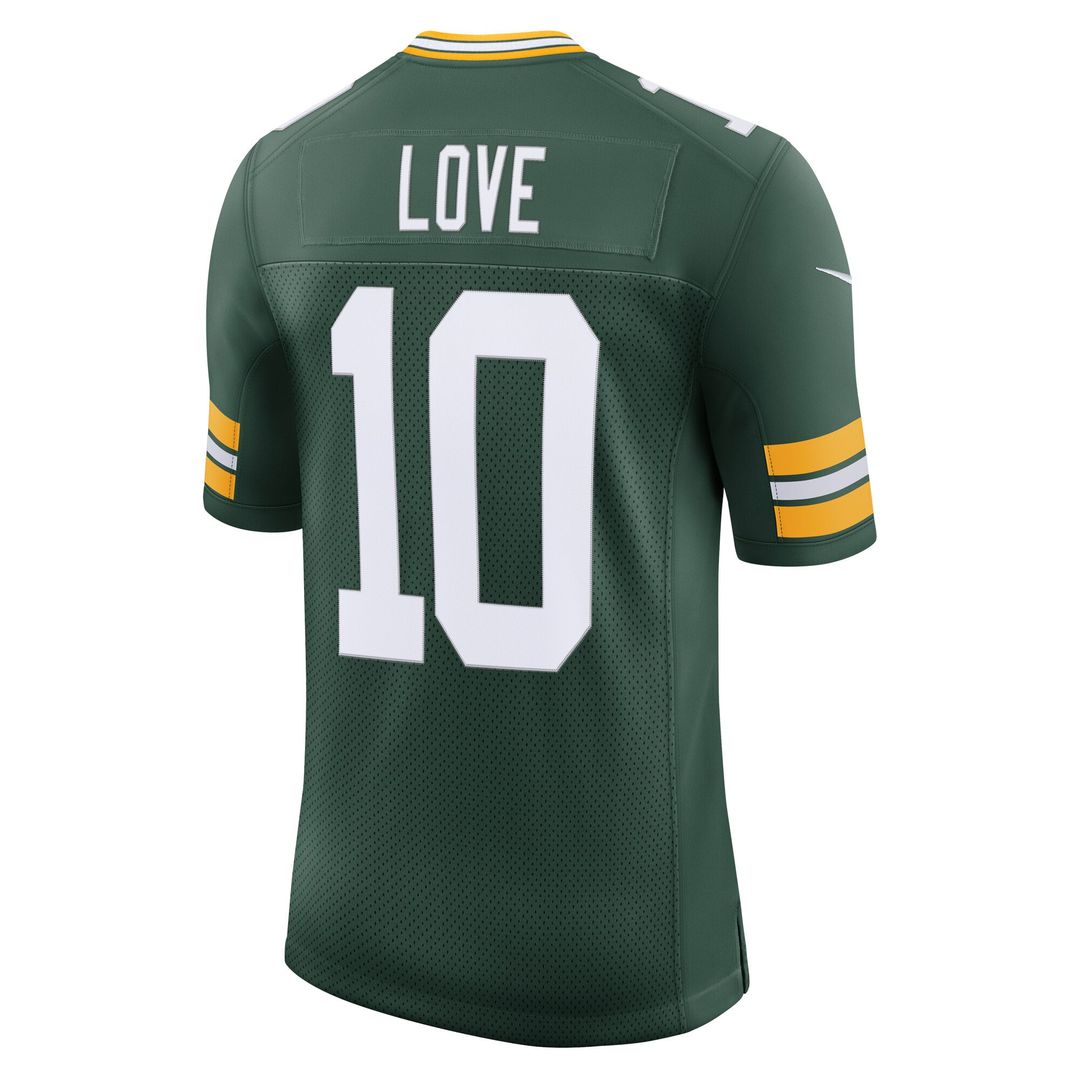 Jordan Love Green Bay Packers Nike Green Team Vapor Untouchable Limited Jersey