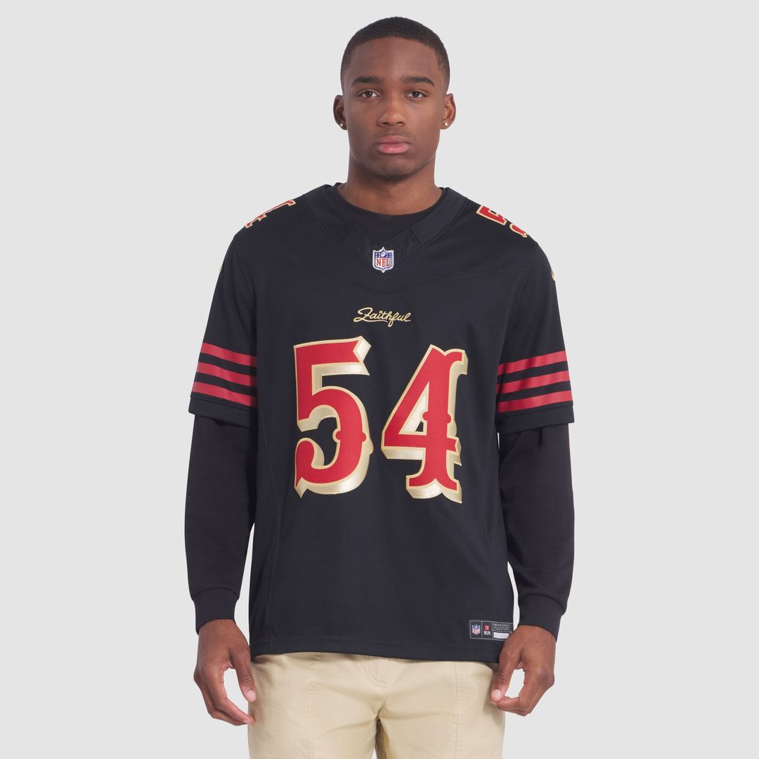 Fred Warner San Francisco 49ers Nike Black Rivalries Collection Stitched Limited Jersey